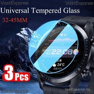 3 Pcs Universal Tempered Glass Smart Watch For Samsung Huawei Honor Xiaomi Amazfit Watch 26mm 28mm 3
