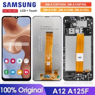 Original 6.5'' A12 Display Screen, for Samsung Galaxy A12 A125 A125F Lcd Display Touch Screen Digitizer With Frame Replacement