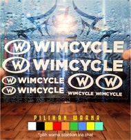 Cutting Stiker Wimcycle Variasi Sepeda Sticker Frame Aksesoris Body Mtb Lipat