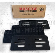 FRAMELESS PLATE UNIVERSAL NUMBER PLATE HOLDER FRAMELESS NUMBER PLATE 1 SET MOTORCYCLE (CLEAN LOOK)