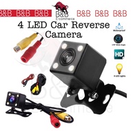 Car Reverse Camera 4 Led Night Vision Rear View Full HD Parking Camera Reverse Myvi Viva Axia Bezza 