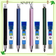 SIMPLESHOP Mechanical Pencil, Metal 5.6mm Automatic Pencil, Creative Drawing Writing Tool 2B/4B/6B/8