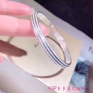 K&amp;P多多 香港正生銀飾代購 S999足銀 正生 約30克 磨砂條造型 心經手鐲 純銀手環 現貨+預購