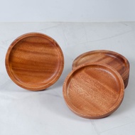 Lót ly (cốc) bằng gỗ nguyên khối - gỗ cứng chống thấm nước tốt - Hàng Việt Nam xuất khẩu -