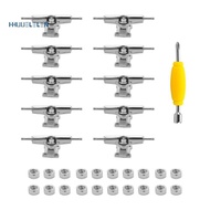 10 Pcs 29mm Fingerboard Trucks Finger Skateboard Deck with Nuts with Spanner Screwdriver for Finger 