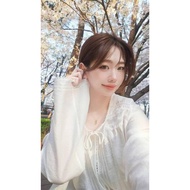 Copiner 漂亮歐膩家 高級感天絲蕾絲罩衫