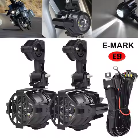 2X LED Motorcycle Fog Light Auxiliary Headlight Running Light For BMW R1200GS F800GS F700gs F650fs /