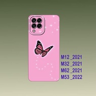 HP Samsung M12 / Samsung M32 / Samsung M62 / Samsung M53 Case - Cool Flexible Black Silicone Phone C