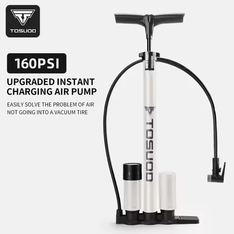 TOSUOD Bicycle Pump 160PSI Durable Bike Pump Schrader Presta Valve Inflator for Mountain Road Bike W