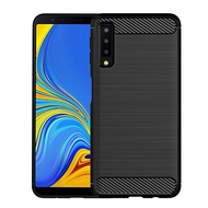 Carbon Fiber Case For Samsung Galaxy A7 2018 A6 A8 Plus 2018 Soft Silicone Shockproof Phone Cover For galaxy A5 A8 2018