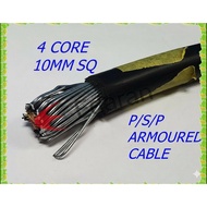 (X1 METER) MEGA 4C 10MM SQ 1KV PVC/SWA/PVC CU CABLE