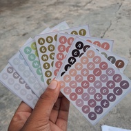 Bujo ALPHABET Stickers / Letter Stickers / AESTHETIC Stickers / DECO Stickers / DECO Stickers