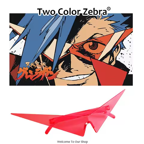 Anime Tengen Toppa Gurren-Lagann Cosplay Kamina Glasses Eyewear Sunglasses Cosplay Costume Accessori