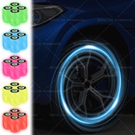 Luminous Car Tire Valve Cap Car Wheel Nozzle Decor Cap for Skoda Octavia Fabia Rapid Yeti Kodiaq Sup