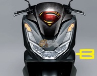 Stiker Visor Motor Honda PCX 150  2017 2018 2019/ PCX 160  2020 2021 2022 2023 2024 Superman