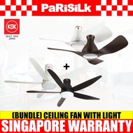 (Bulky)(FREE INSTALLATION)(Bundle) KDK E48GP + U60FW Ceiling Fan with Light (48 | 60-inch)