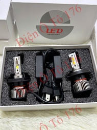 Bóng đèn led H4 K4-2 MÀU. Điện 12v và 24v dùng chung