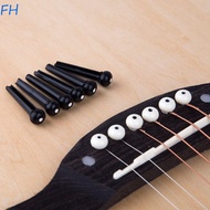 FENGHA Guitar Bridge Pins Pegs Musical Parts Metal 12Pcs/set String Pins Strings Fixed Cone Acoustic Guitar Guitar Parts Stringed Instruments Guitar Pegs