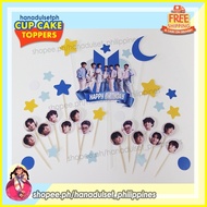 ❁ ◇ ⭐ Bts Cake Topper 2022 | Yet To Come Cake Topper [set] 20 pcs | Bts cup cake toppers | Blue set