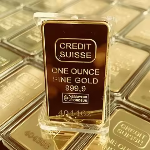 1pcs Copy 1 OZ Gold Bar Suisse Gold Bullion Bar 24K Gold Plated Ingot Sussie Gold Plated Bullions