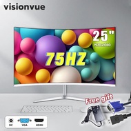 Curved Monitor PC 25Inch With HDMI VGA 75HZ 1080P LED Computer Monitor25" Gaming Monitor 27Inch Gami