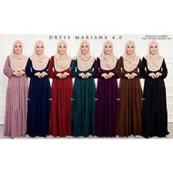 RAFANDA.NUR Dress Mariana 4.0 Moss Crepe Ironless Size S - XXXL