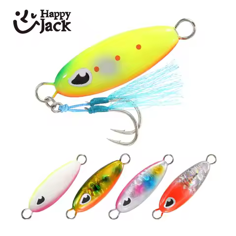 Happyjack Metal Jig Lure metal slow jigging lures 3 5 7 10 14G japan quality mini Bass Fishing Lure 