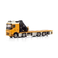 WSI 1: 50 VOLVO FH5 8X2 Car Crane Flatbed Trailer Model MOURIK 01-4581