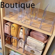 Handbag Storage Rack, Acrylic Large-capacity Wardrobe Divider,  Transparent Cabinet Partition Bookca