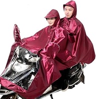 Electric Motorcycle Sunshade Cover, Double Bike/Motorcycle/Ebike/Scooter Cycling Jacket Poncho Raincoat Cape,Poncho That Can Be Used by Two People at The Same Time