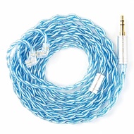 KBEAR Palm Thunder Earphone Cable With QDC/0.78mm/MMCX Connector 3.5mm/4.4mm 4 Strand 140 Cores Silv