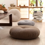 Linen Futon Cushion Thickened Round Fabric Balcony Japanese Tatami Bay Window Yoga Floor Large Cushi