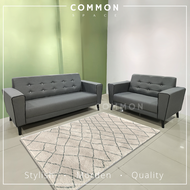 🔥 Free Install 🔥 Common Space - Niki 3+2 Seater Sofa Set | Grey Fabric | Cushion 沙发 151-01