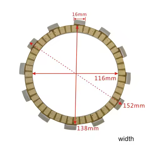 5pcs Motorcycle Paper Based Clutch Friction Plate Kit for SUZUKI GW250 Inazuma GW 250 TU250X TU250 T