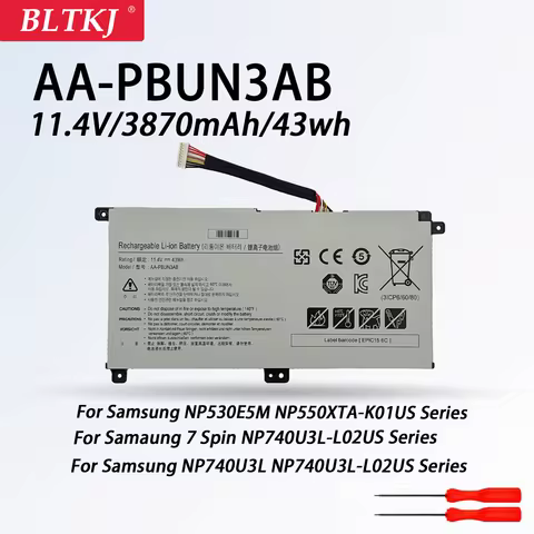 AA-PBUN3AB AA-PBUN3QB bateria Battery For Samsung Notebook 7 BA43-00377A NP740U3L-L02US NP740U3M-K01