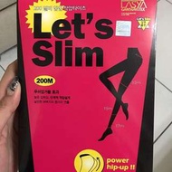 正版韓國 LASYA 第二代let's slim瘦腿襪 200M