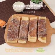 Duck & Beef Tendon Chew Bone for Teeth Cleaning Medium and Large Dogs