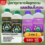 ชุด 2 แถม 2 (ปุ๋ยธาตุรวม VAMAX + CABMAX แคลเซียมโบรอน) สูตรเข้มข้น ปลอดภัย 100%