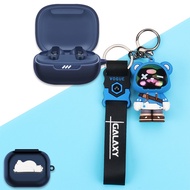 JBL Live Pro2 Case Creative Bear keychain pendant Kaws Crayon Shin-chan JBL Live Pro2 silicone soft 