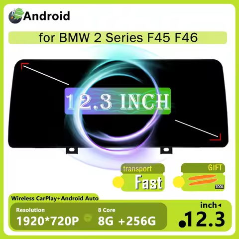 Wireless CarPlay Car Radio For BMW 2 Series F45 F46 2013 - 2019 NBT EVO System Multimedia Android Au