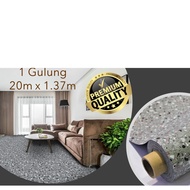 Tikar Getah 20m x1.37m (4.5 kaki) PVC Karpet Vinyl Carpet Flooring Table Cloth Alas Meja Khemah Kanopi Ramadan