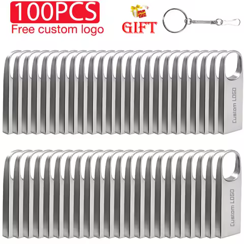 100PCS LOT USB Flash Drive 128GB 64GB Wholesale Memory Stick 32G 16G Free Custom Logo Pen Drive 8G F