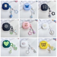 For Beats Powerbeats Pro 2 Case Luxury flower / cartoon /Butterfly Keychain Earphone Silicone cover 