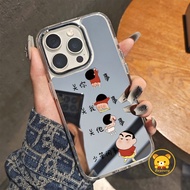 Crayon Shin-chan Mirror Phone Case For OPPO A6X A6 GT A6S A6T A6C A6S A5 A5X A5i A2M A3X A3 A2X A2 A
