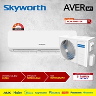 Skyworth New R32 - NON INVERTER Air Conditioner Aircon (1.0HP / 1.5HP / 2.0HP / 2.5HP)