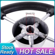 【BBL】-Marine Yacht Stainless Steel 13.5 Inch Steering Wheel for Boat Marine Yacht Ship Accessories