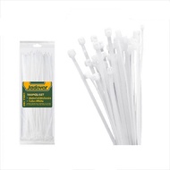 JADEVER เคเบิ้ลไทร์ 14"x4.8mm สีขาว 100 ชิ้น