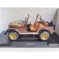 MCG 1/18 JEEP CJ-7 SUV JEEP Convertible Off-Road Vehicle Model Alloy Does Not Open Doors Do Not Stee