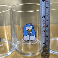 SUNTORY BEER PENGUIN DRINKING GLASS Flower