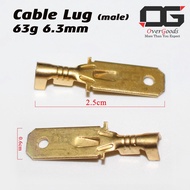 6.3mm MALE 63G Cable Lug Cable Link Terminal Clip Pin Connector